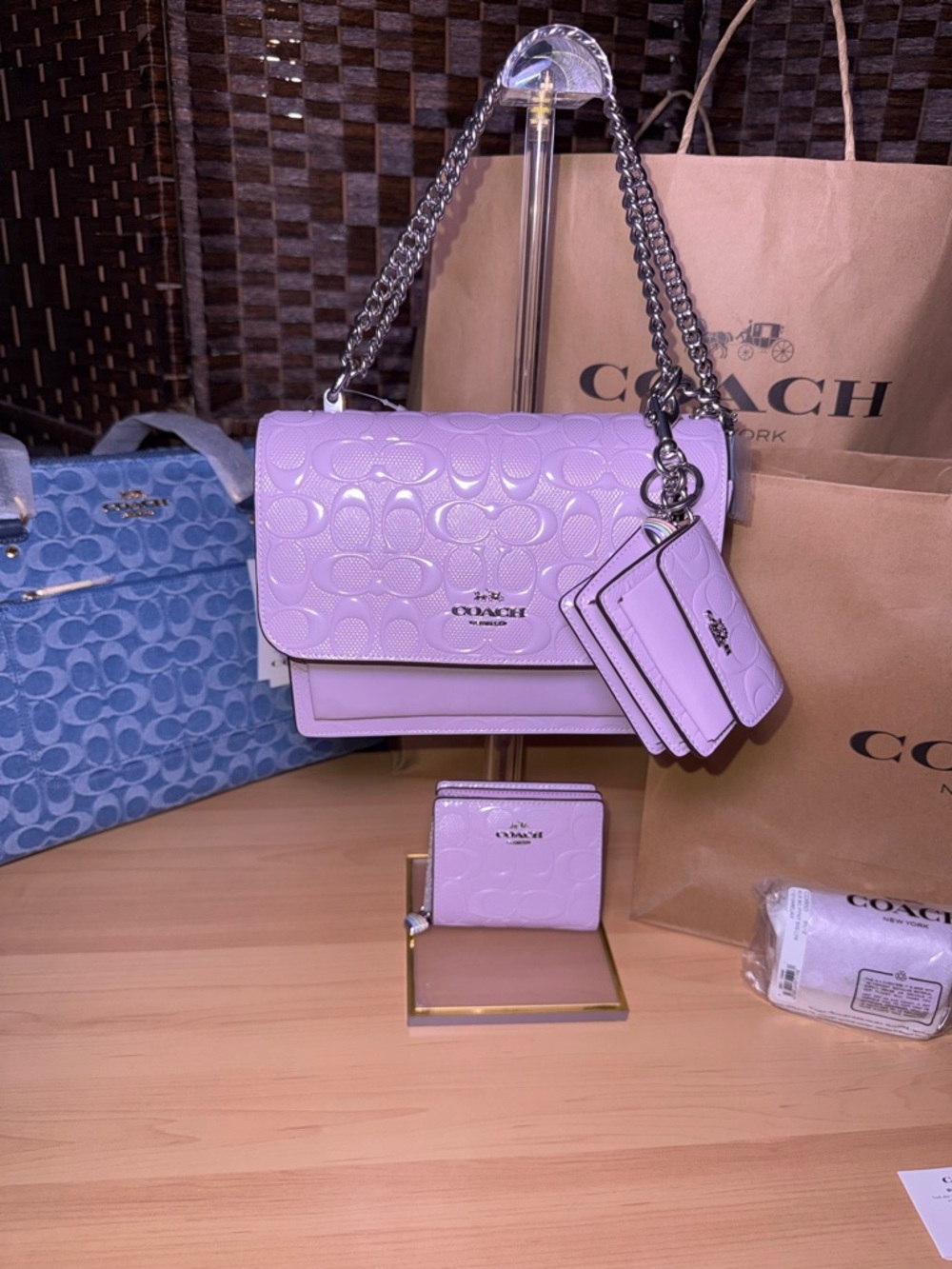 Coach Klare Crossbody shoulder bag, CHARM and Wallet - Picture 3 of 16